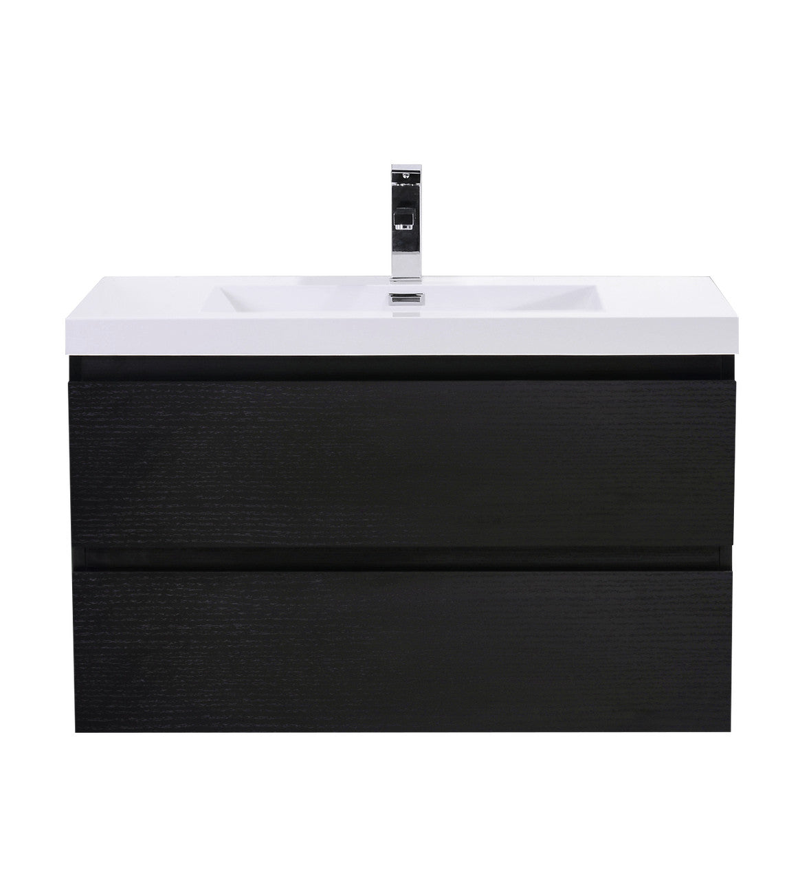 MOB 42" Wall Mounted Modern Bathroom Vanity with Reinforced Acrylic Sink