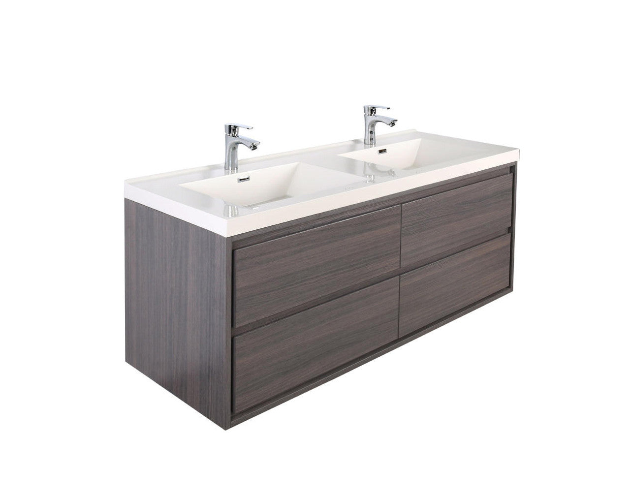 MOM8 48" Wall Mounted Modern Vanity - Double Sink