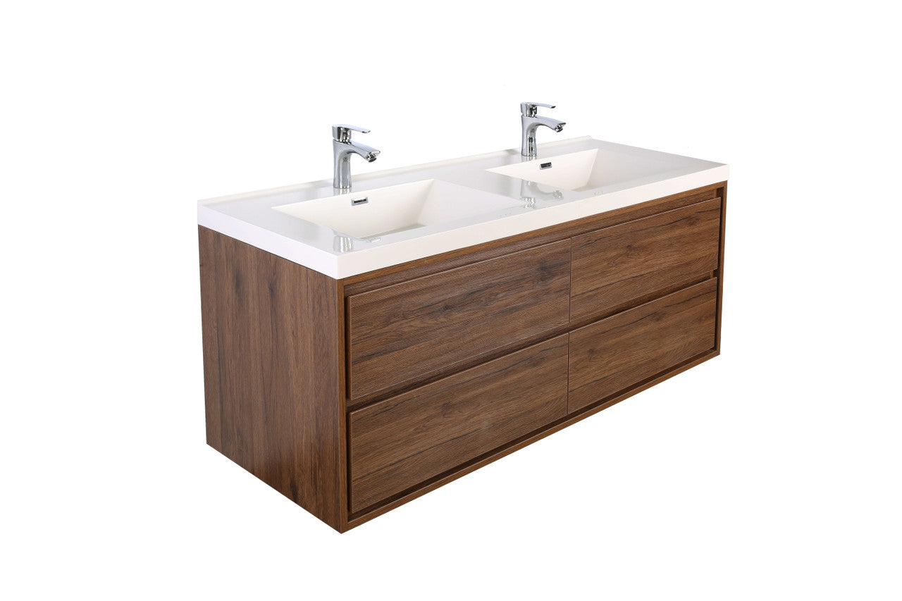 MOM8 48" Wall Mounted Modern Vanity - Double Sink