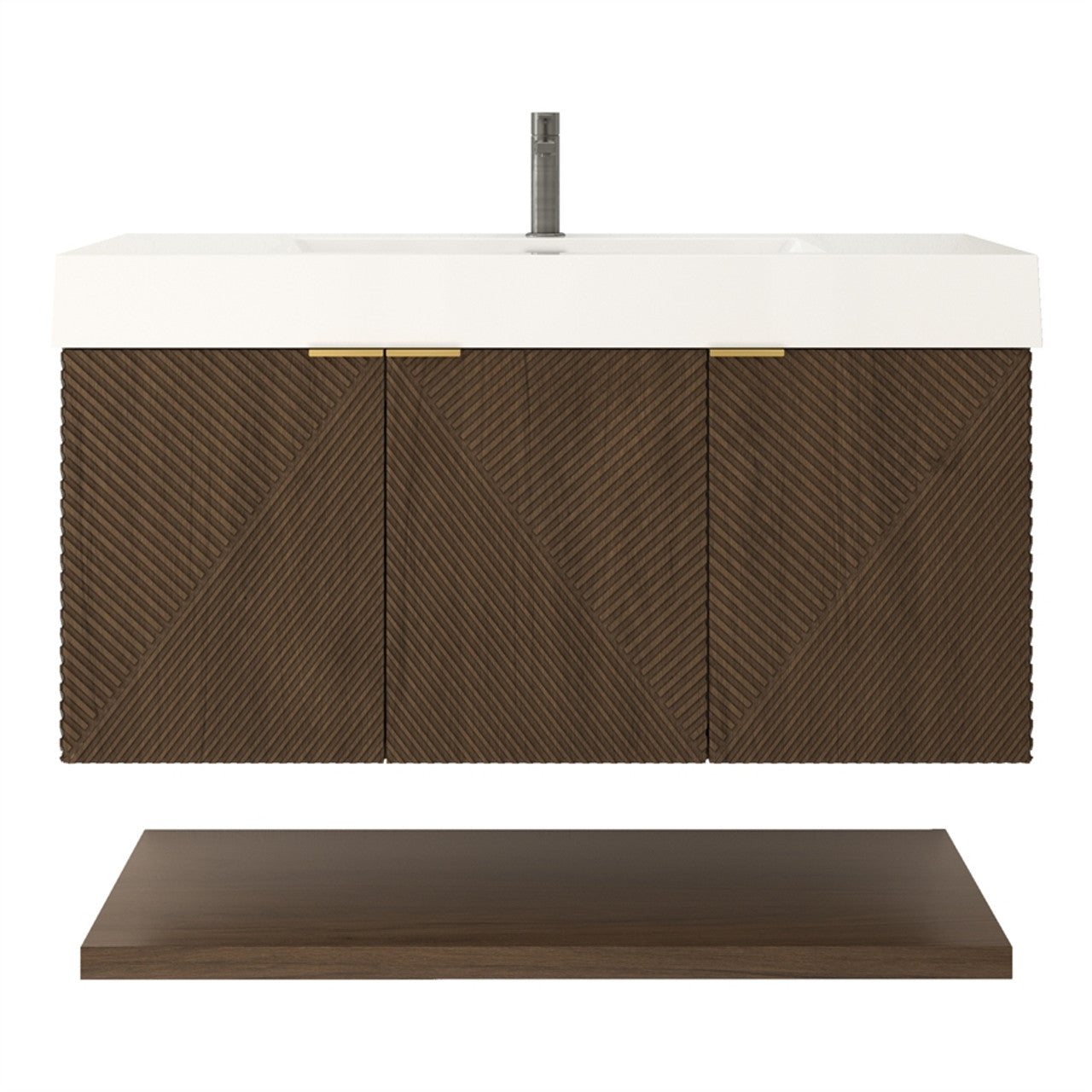 MT 42" Floating Modern Bathroom Vanity (Left Side)