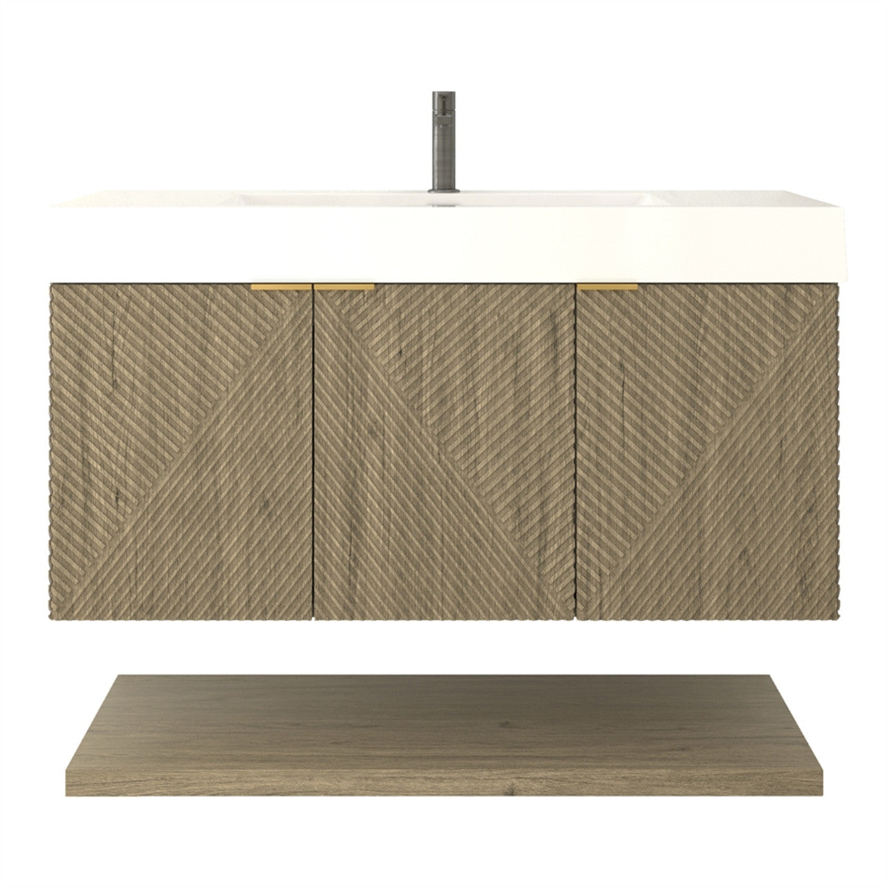 MT 42" Floating Modern Bathroom Vanity (Left Side)