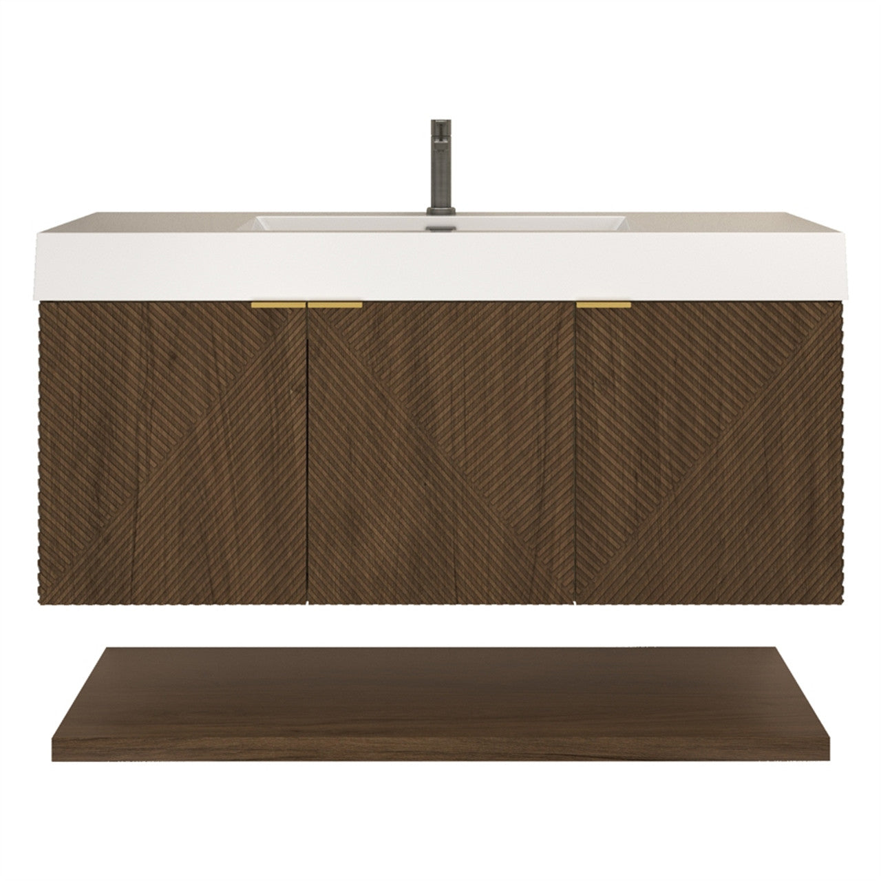 MT 48" Floating Modern Bathroom Vanity