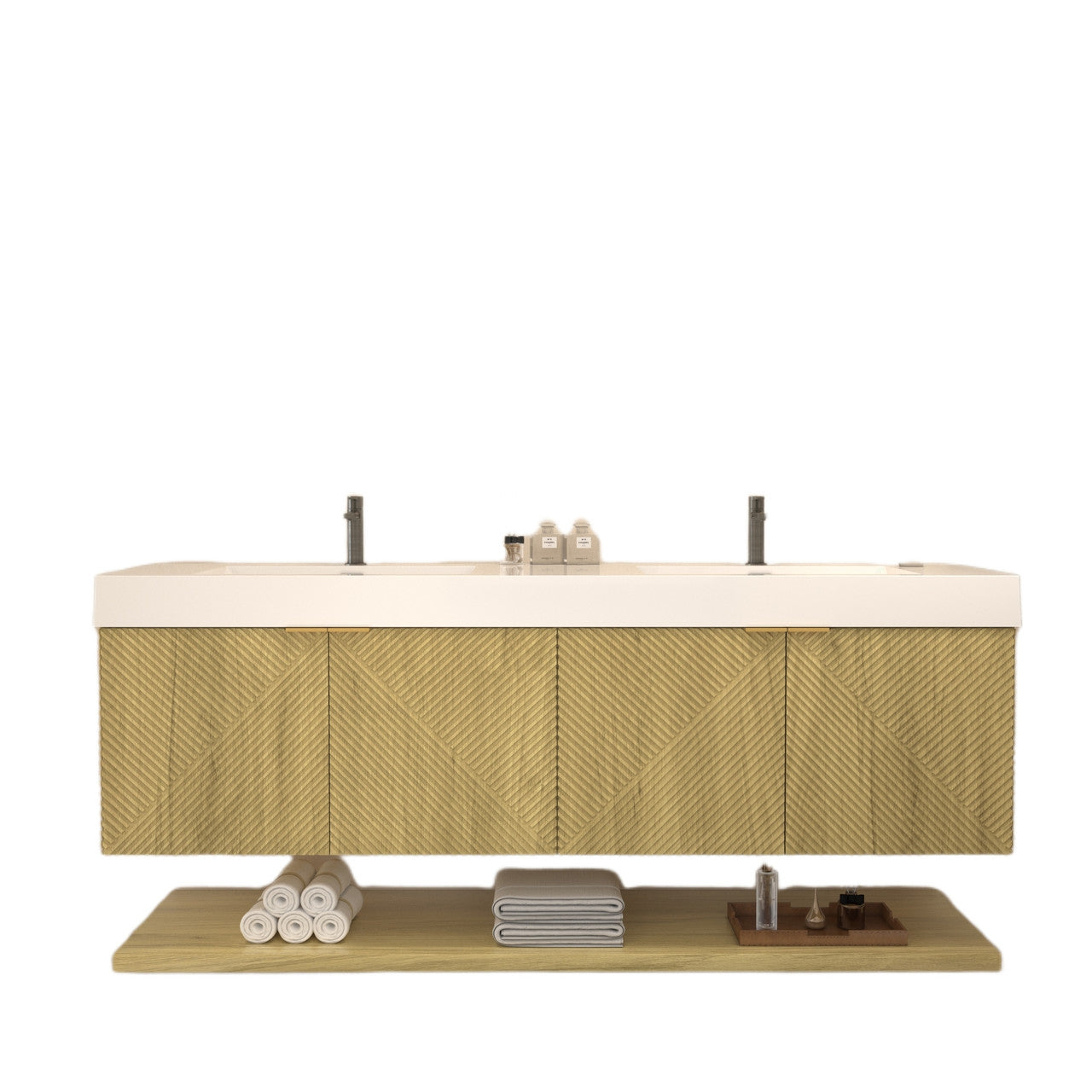 MT 72" Floating Modern Bathroom Vanity - Double Sink