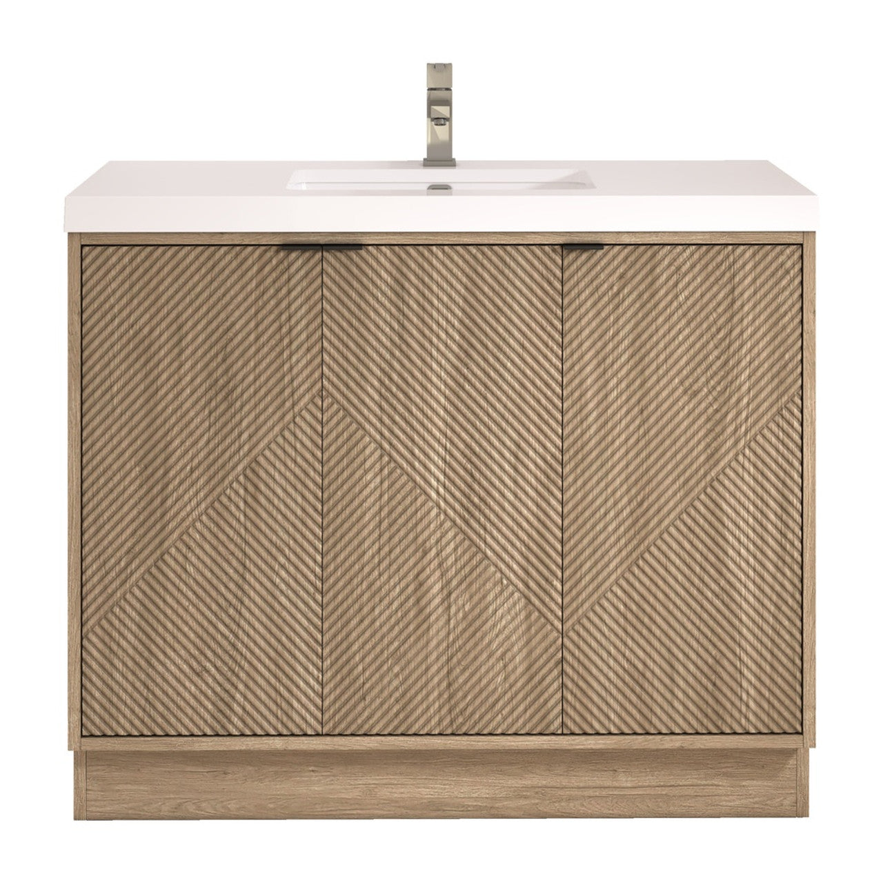 MT 42" Freestanding Modern Bathroom Vanity (Left Side)