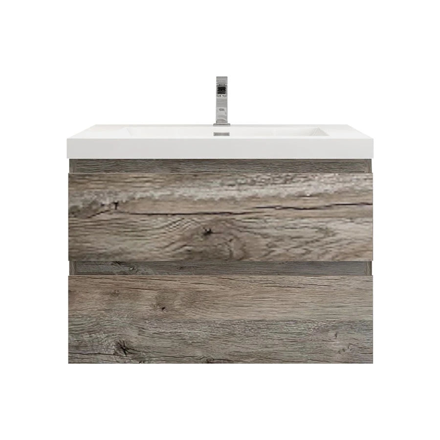 BTO 30" Wall Mounted Modern Bathroom Vanity