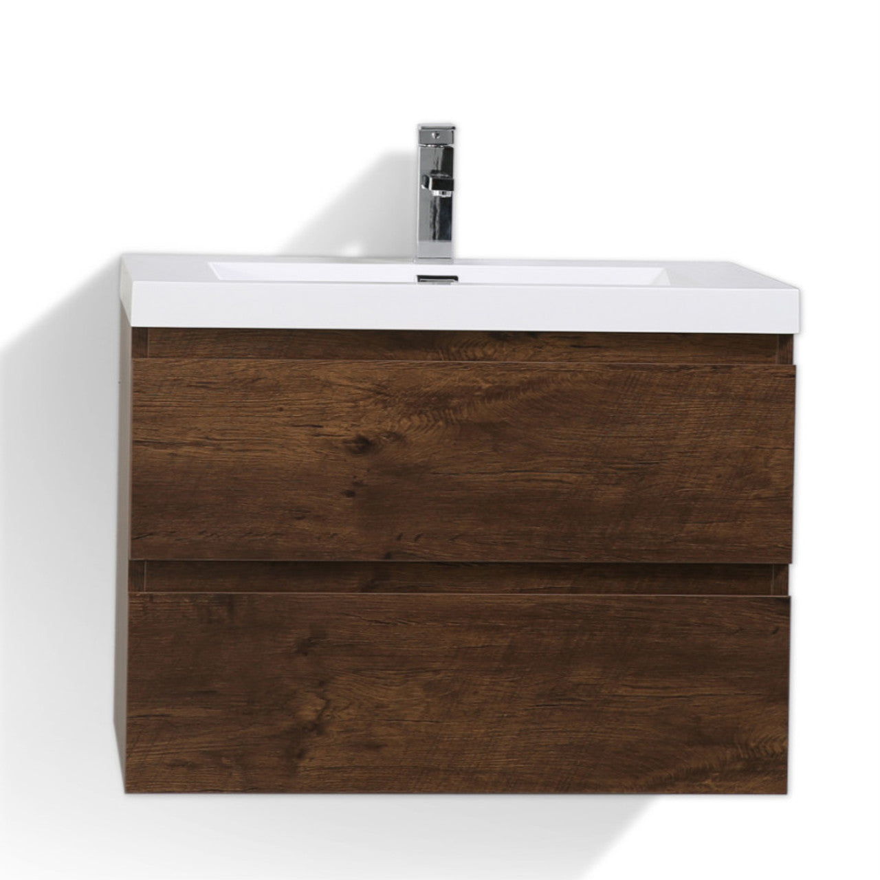MOB 30" Wall Mounted Modern Bathroom Vanity with Reinforced Acrylic Sink