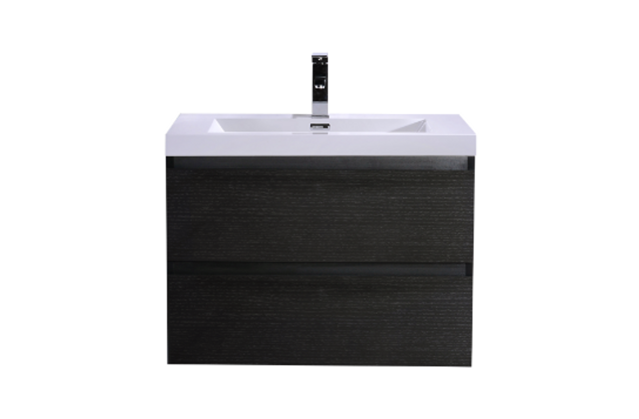 MOB 30" Wall Mounted Modern Bathroom Vanity with Reinforced Acrylic Sink