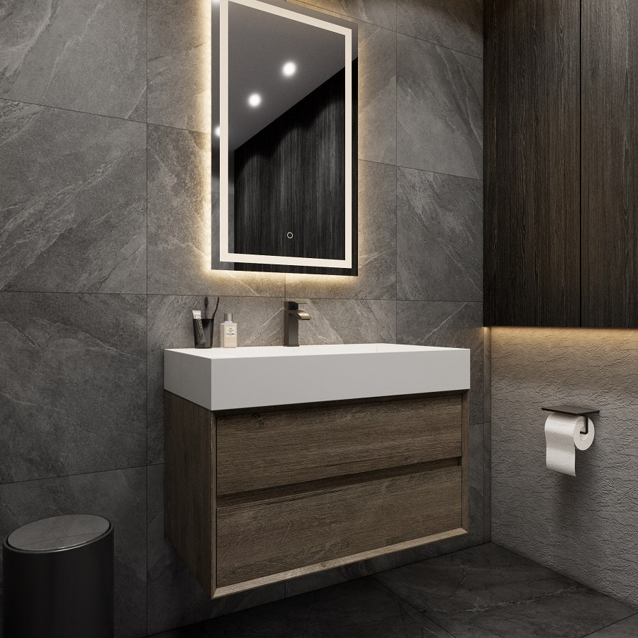 Max 36" Modern Floating Bathroom Vanity