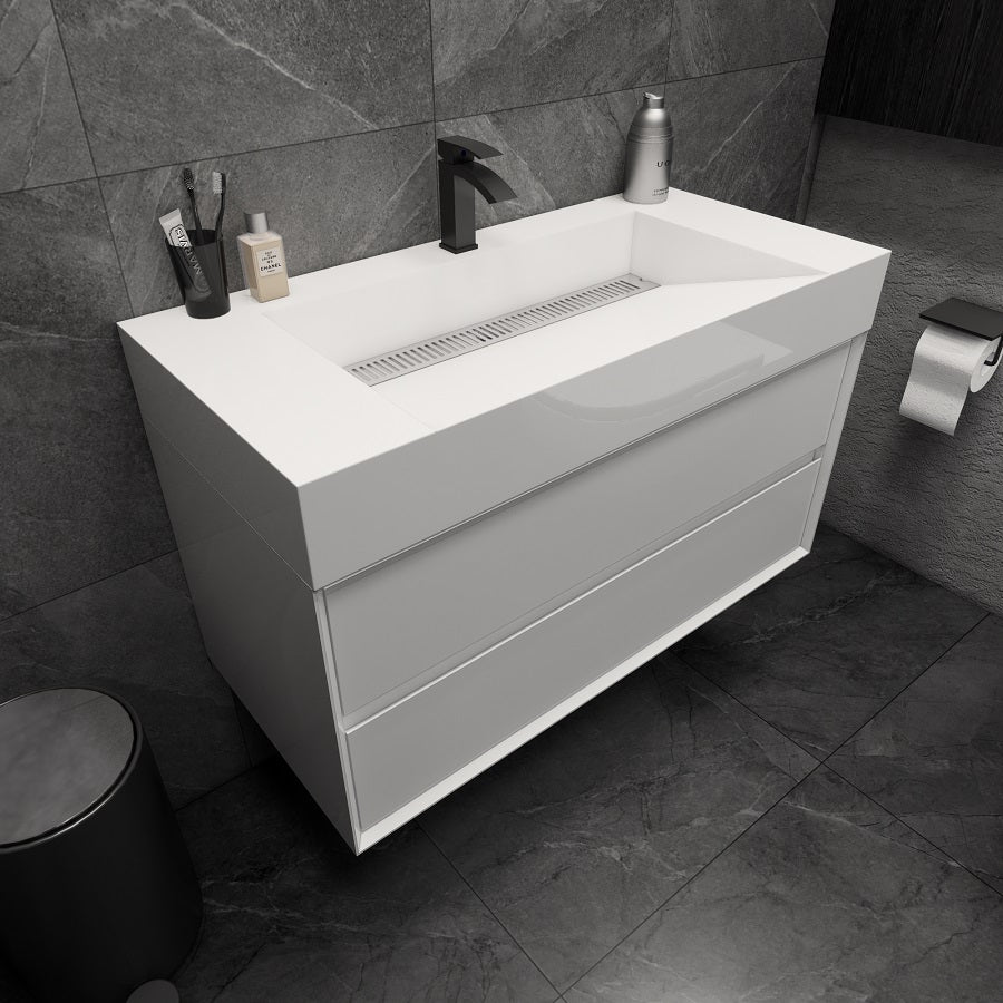 Max 42" Modern Floating Bathroom Vanity