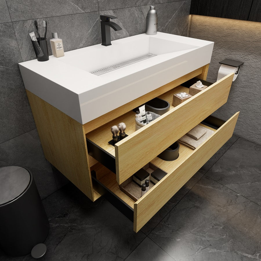 Max 42" Modern Floating Bathroom Vanity