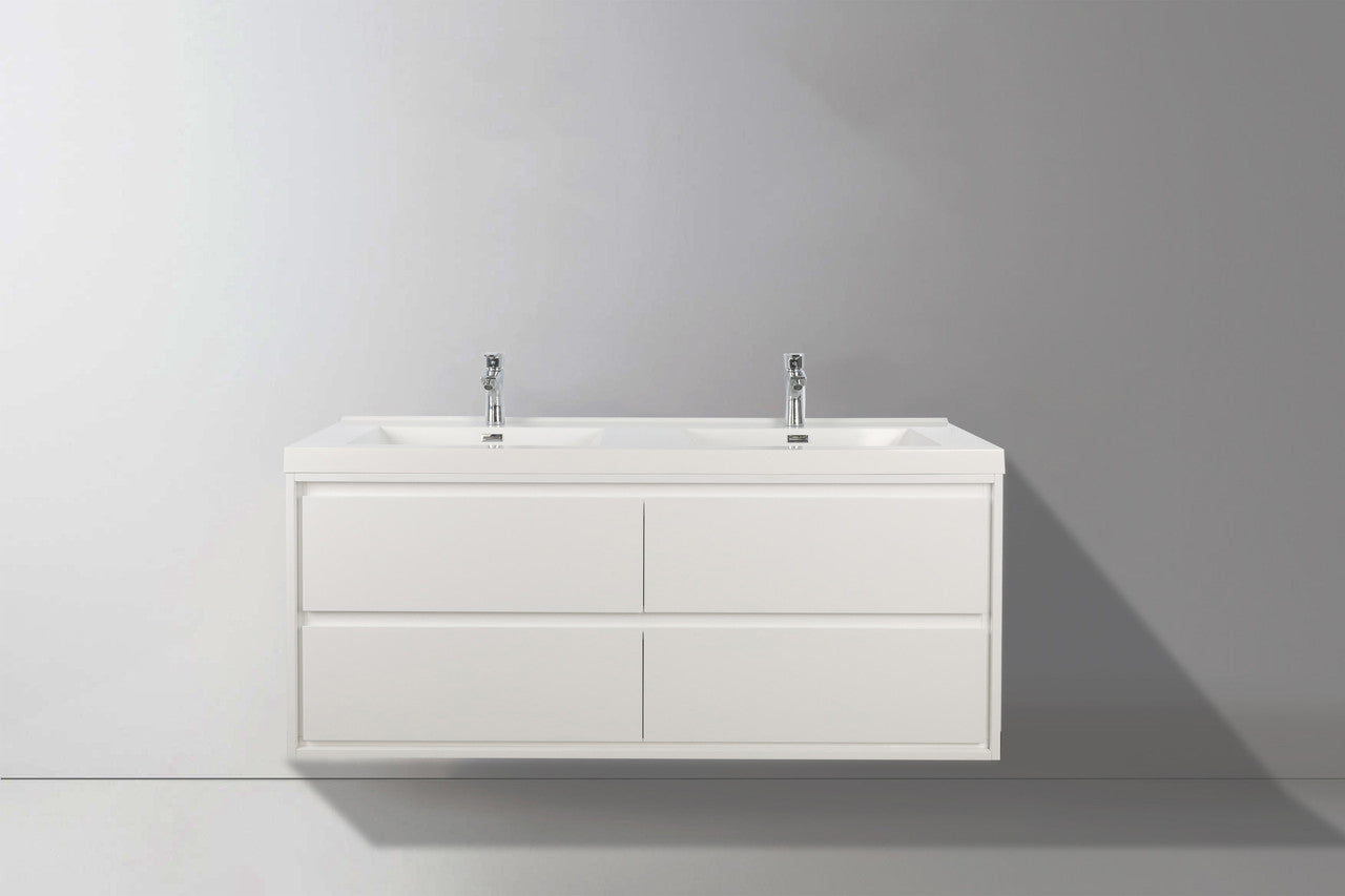 MOM8 48" Wall Mounted Modern Vanity - Double Sink