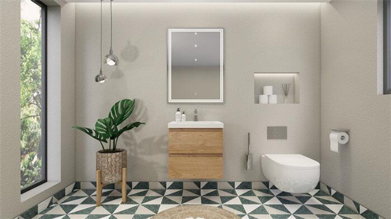 MOB 24" Wall Mounted Modern Bathroom Vanity with Reinforced Acrylic Sink
