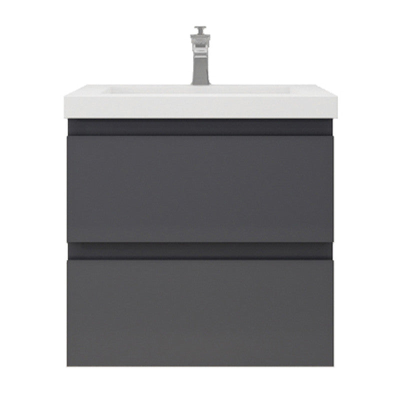 MOB 24" Wall Mounted Modern Bathroom Vanity with Reinforced Acrylic Sink