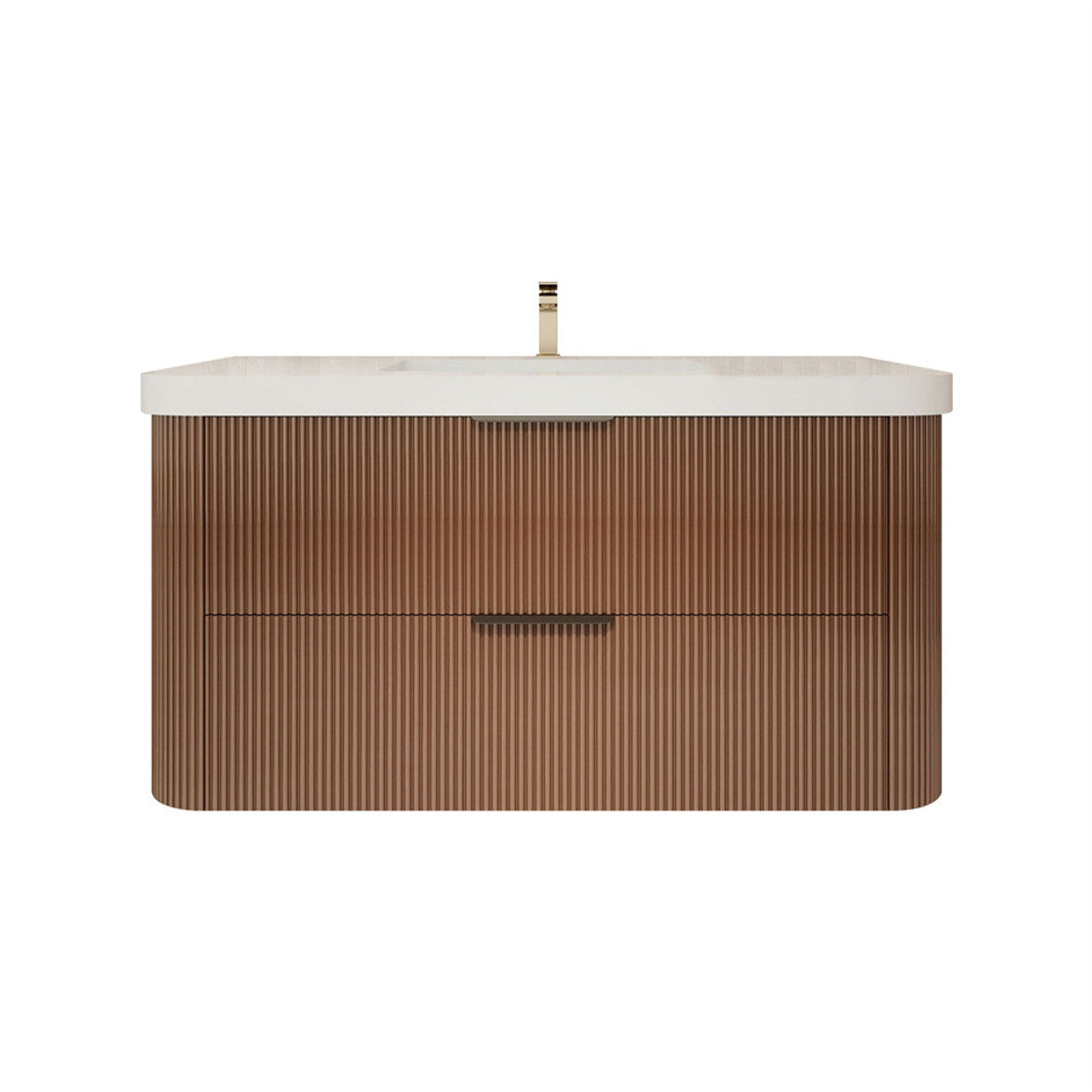 Celine 42" Fluted Floating Bathroom Vanity