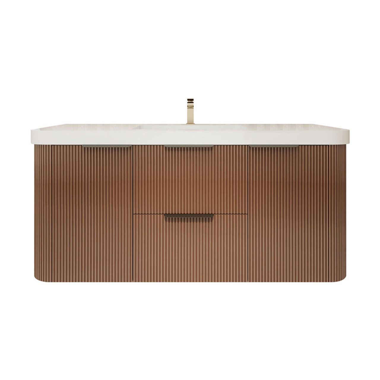 Celine 48" Fluted Floating Bathroom Vanity