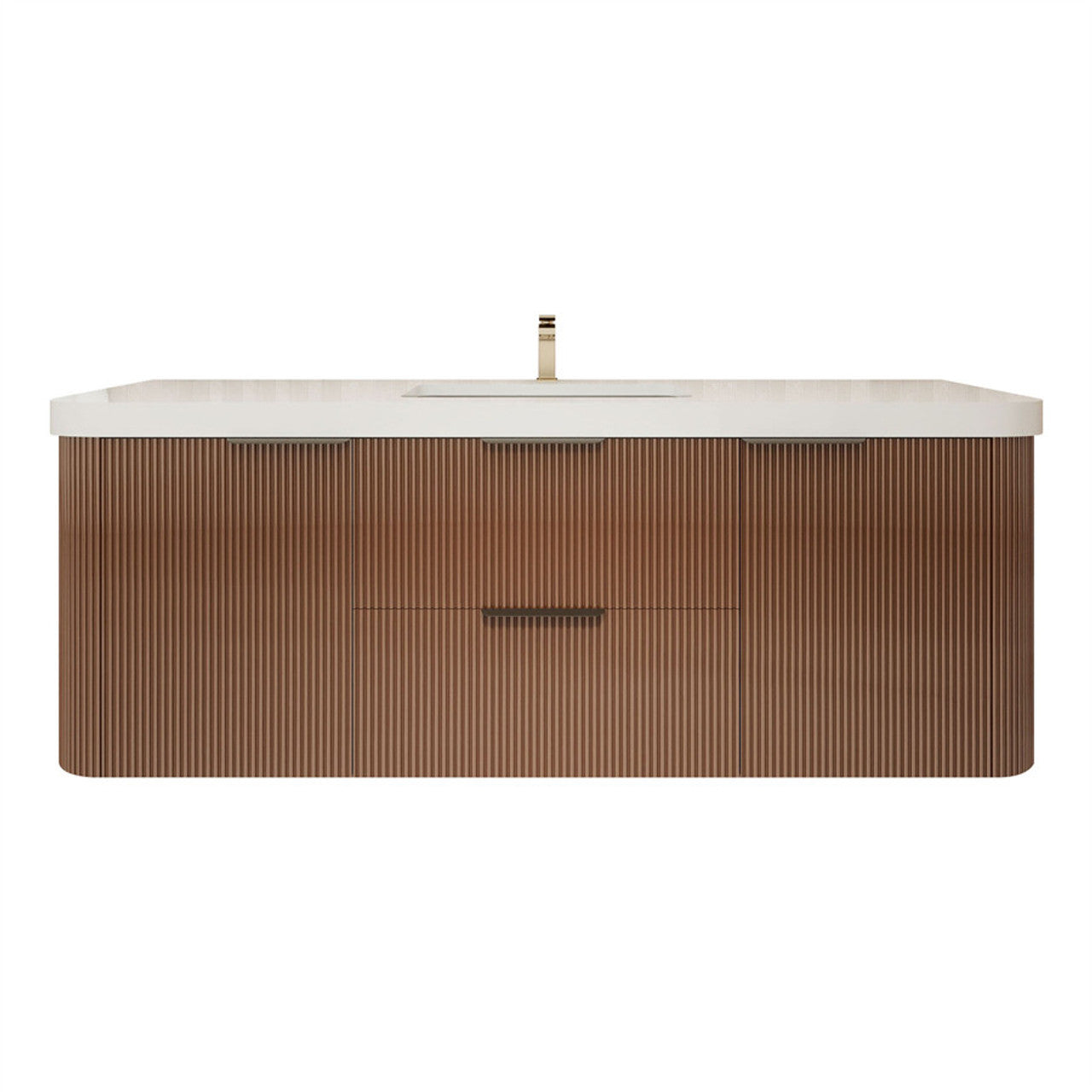 Celine 60" Fluted Floating Bathroom Vanity - Single Sink