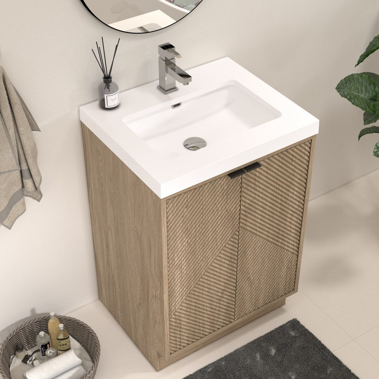 MT 24" Freestanding Modern Bathroom Vanity