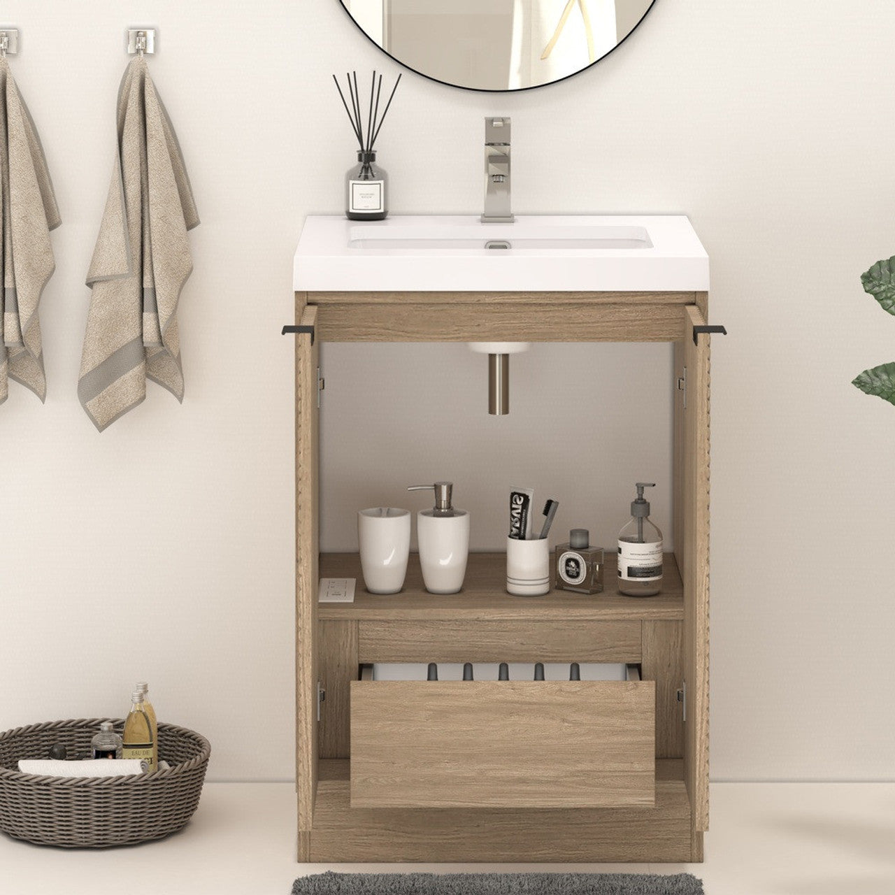 MT 24" Freestanding Modern Bathroom Vanity