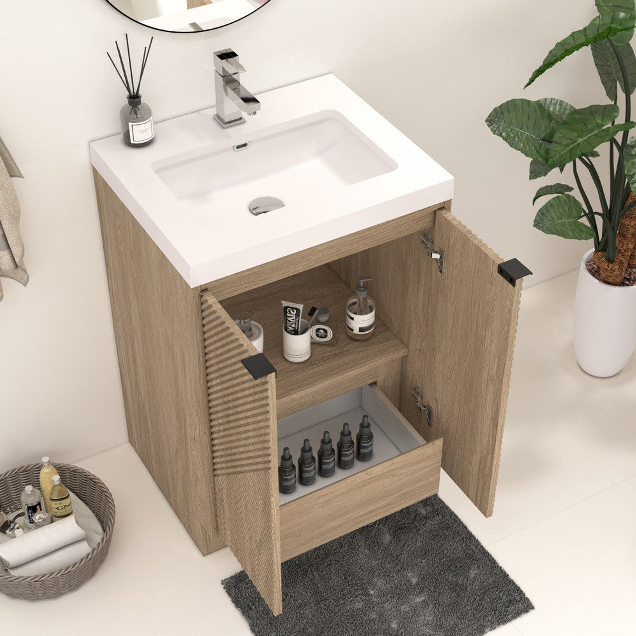 MT 24" Freestanding Modern Bathroom Vanity