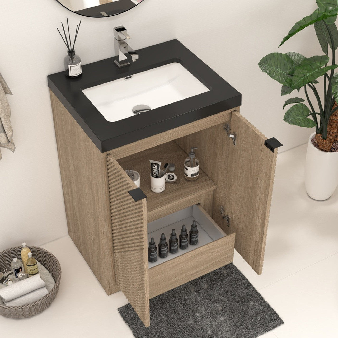 MT 24" Freestanding Modern Bathroom Vanity