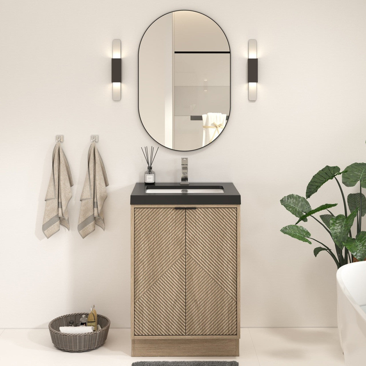 MT 24" Freestanding Modern Bathroom Vanity