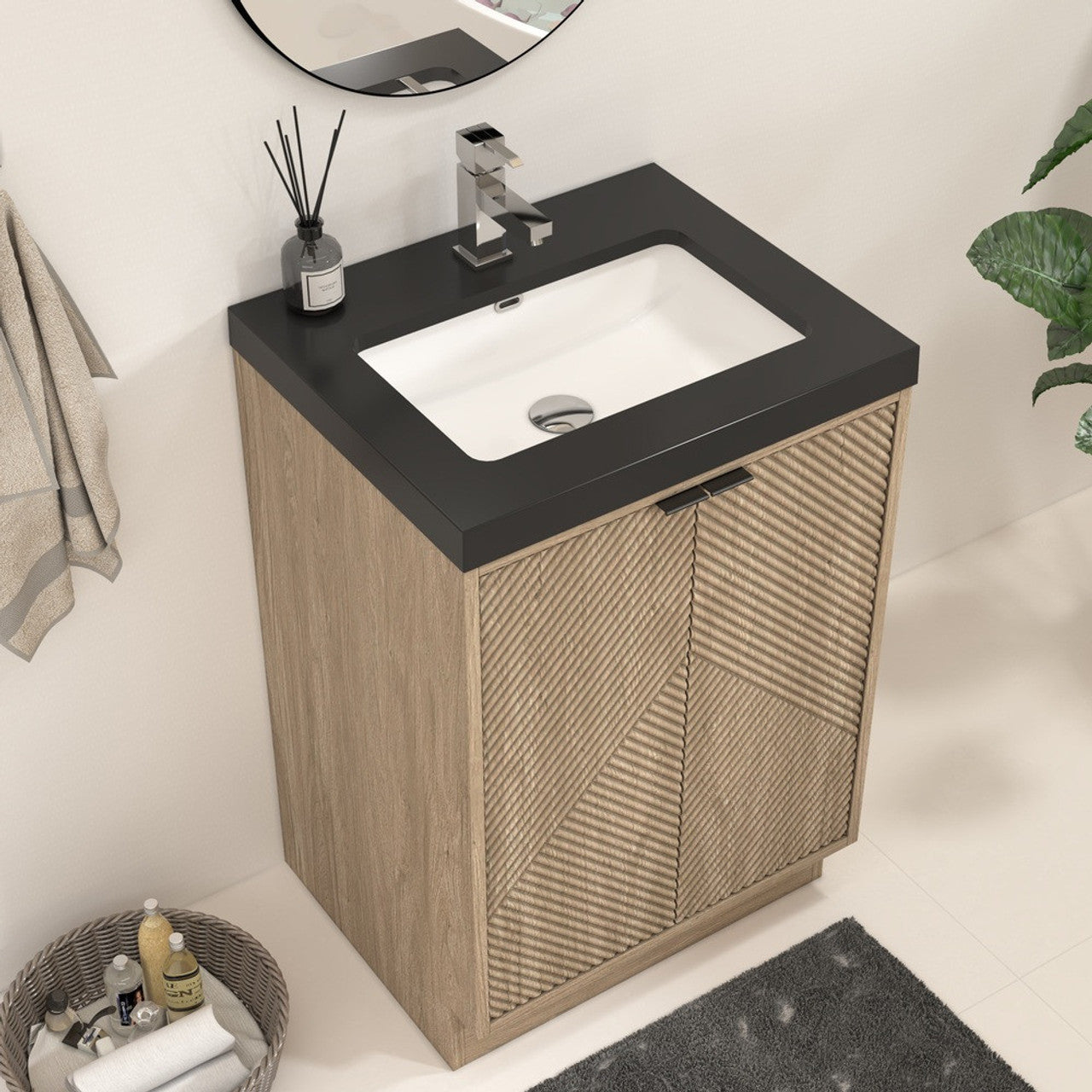 MT 24" Freestanding Modern Bathroom Vanity