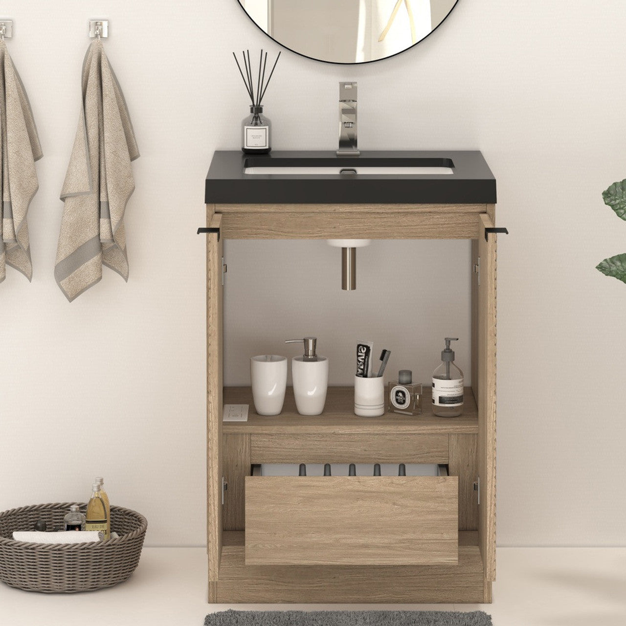 MT 24" Freestanding Modern Bathroom Vanity