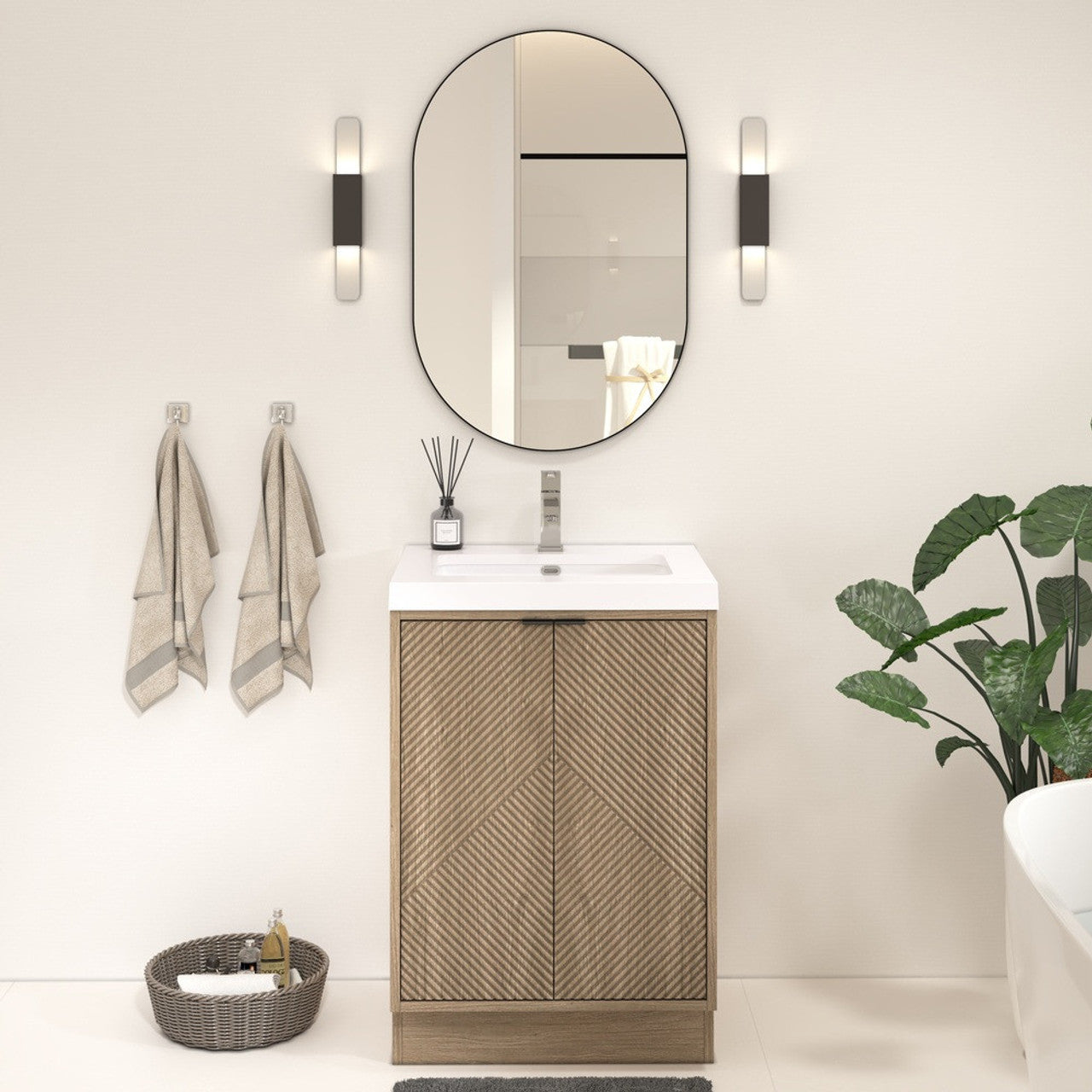 MT 24" Freestanding Modern Bathroom Vanity