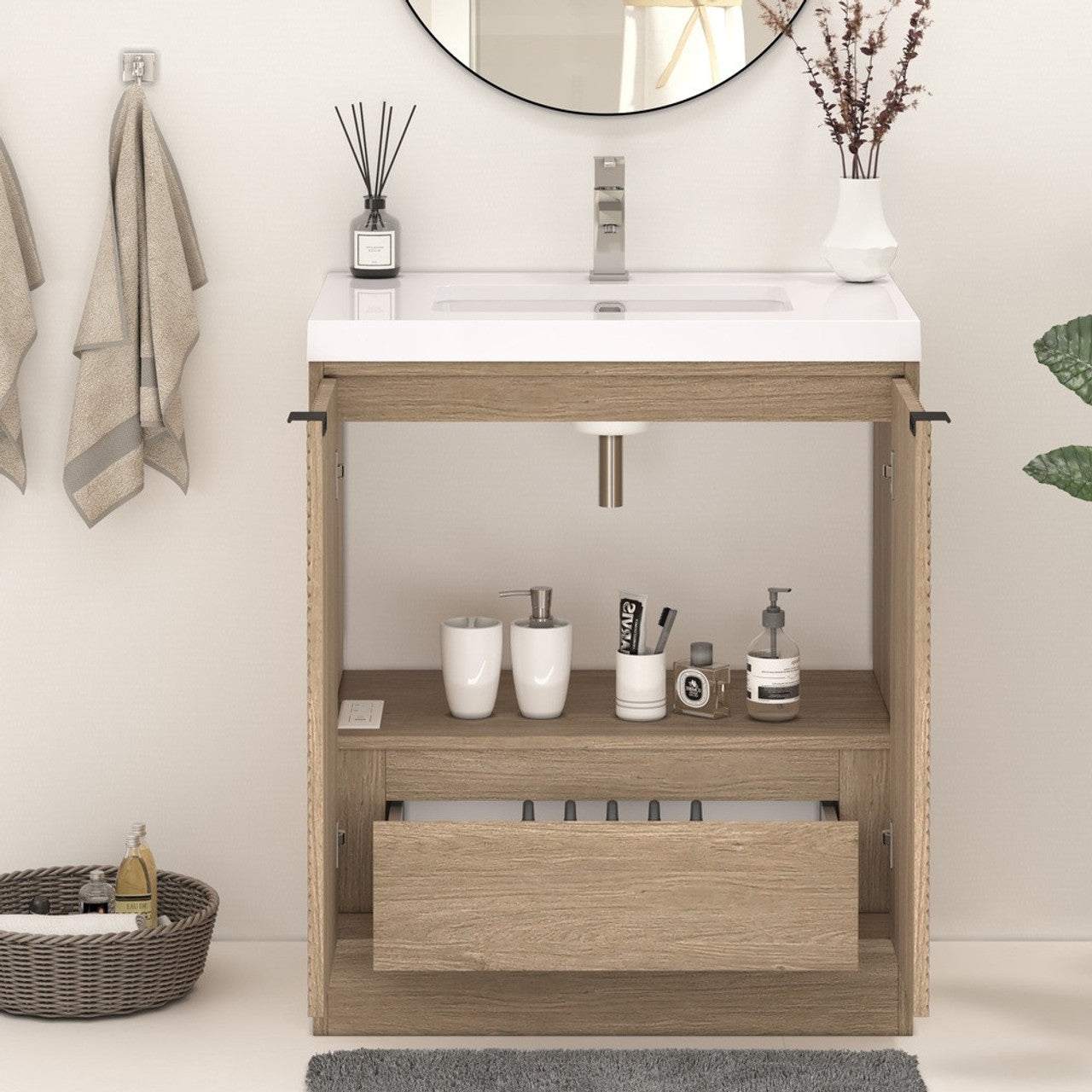 MT 30" Freestanding Modern Bathroom Vanity