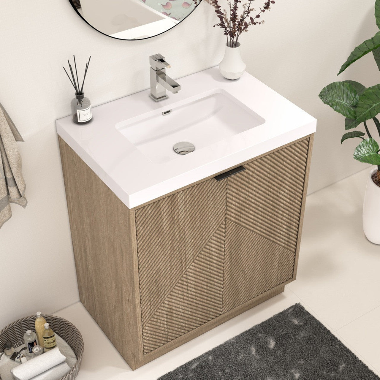 MT 30" Freestanding Modern Bathroom Vanity