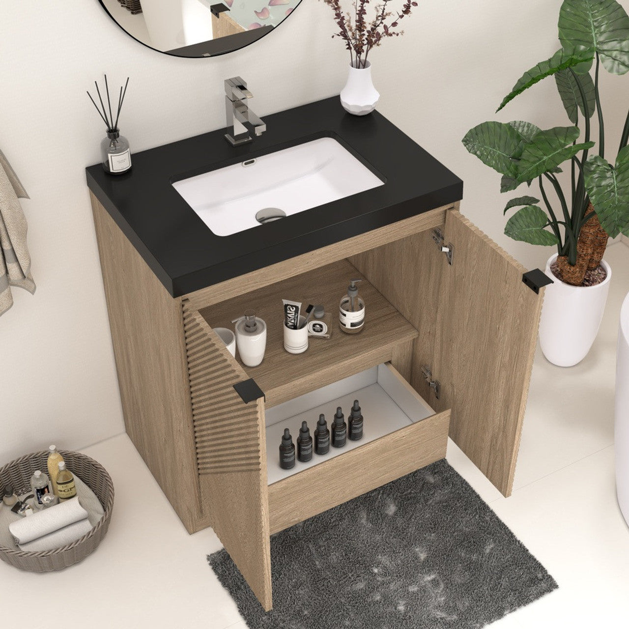 MT 30" Freestanding Modern Bathroom Vanity