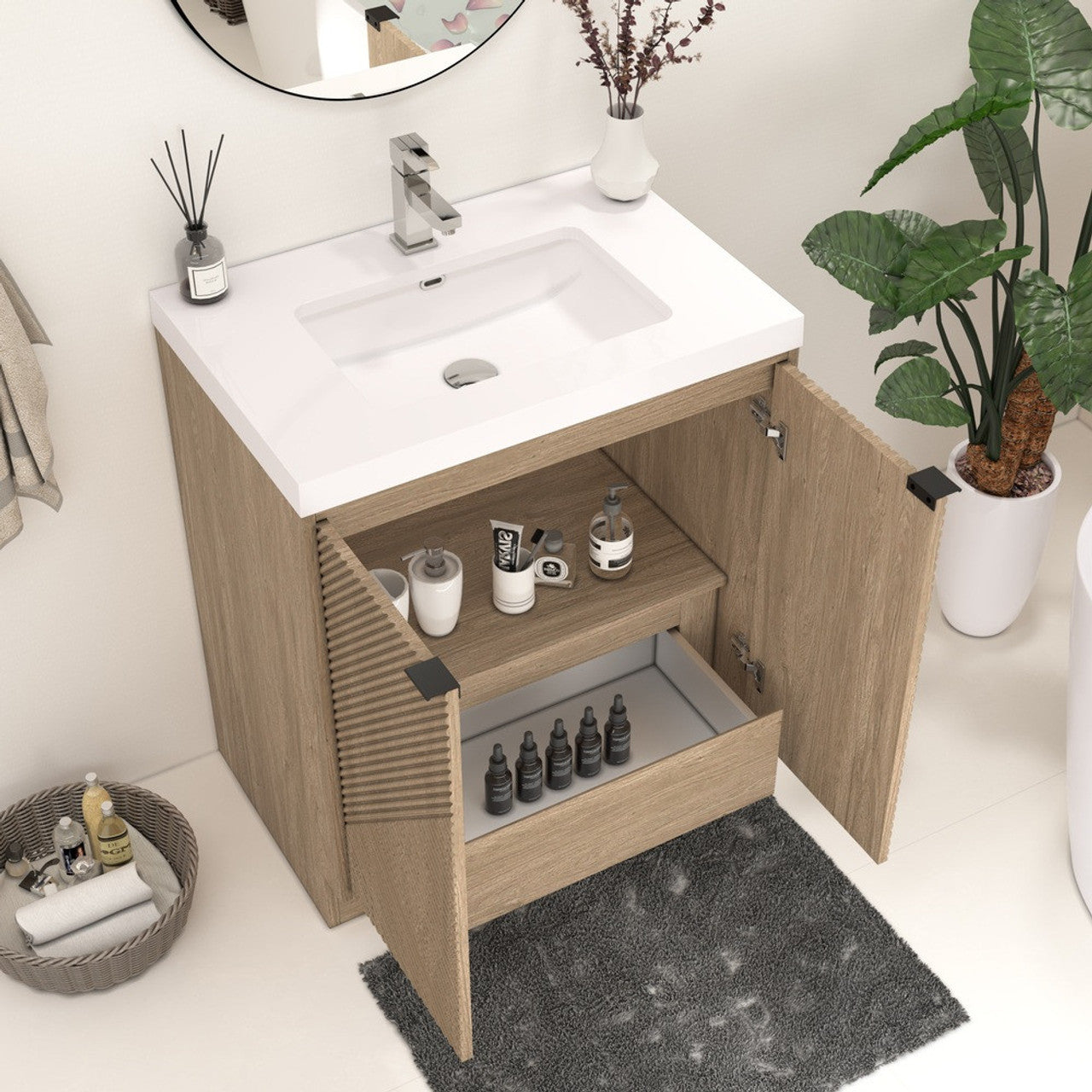 MT 30" Freestanding Modern Bathroom Vanity