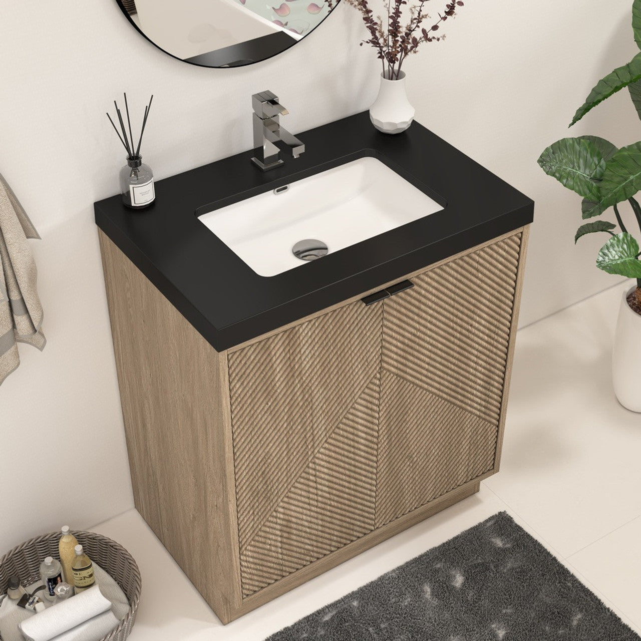MT 30" Freestanding Modern Bathroom Vanity