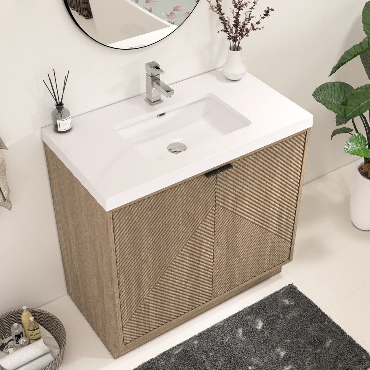 MT 36" Freestanding Modern Bathroom Vanity