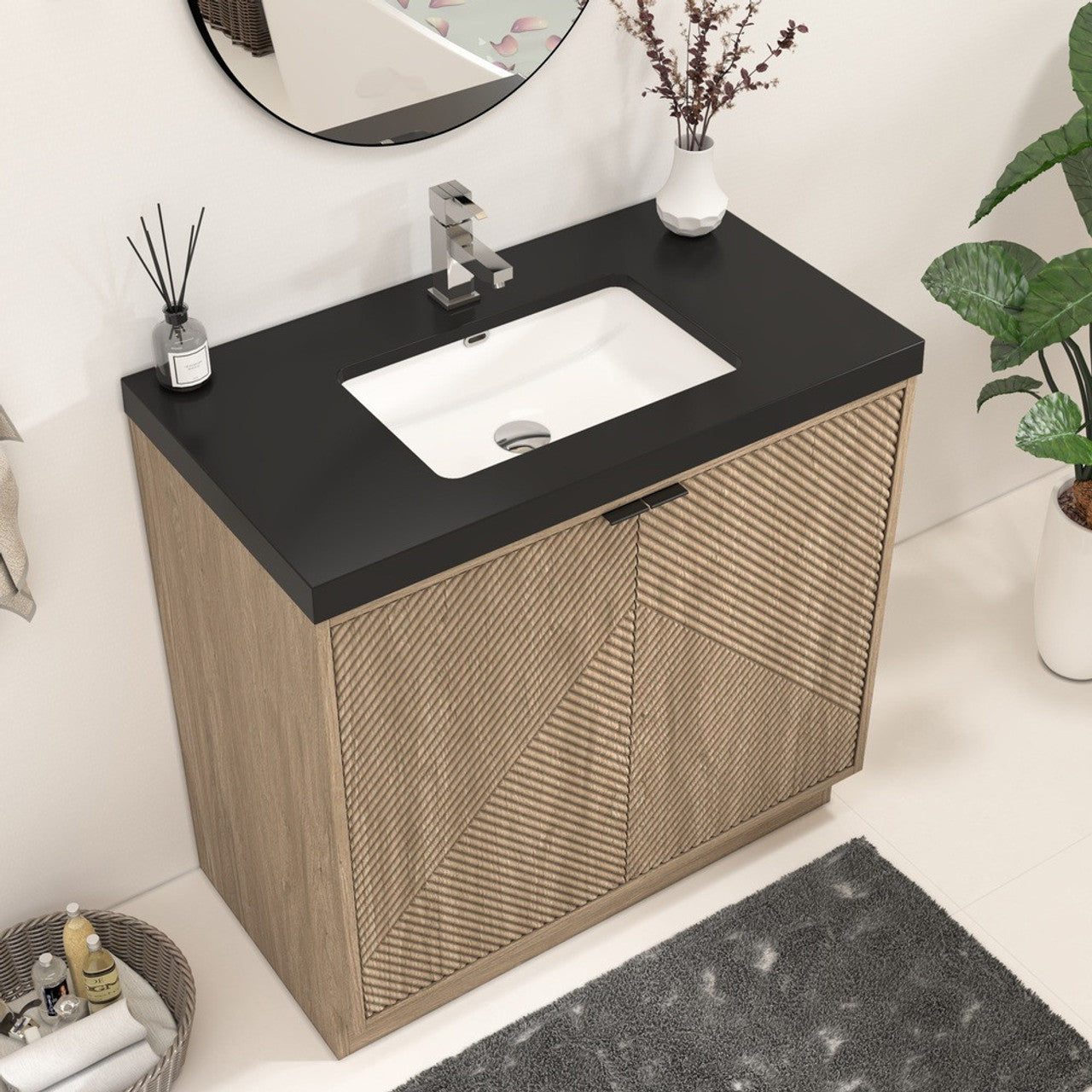 MT 36" Freestanding Modern Bathroom Vanity