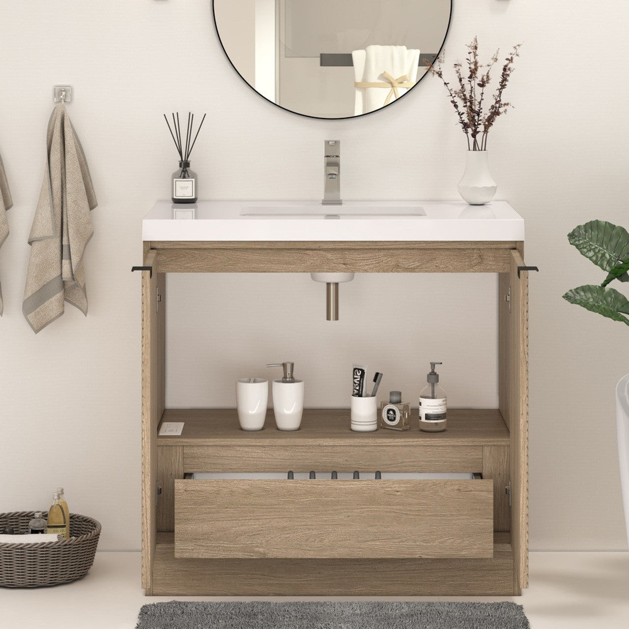 MT 36" Freestanding Modern Bathroom Vanity