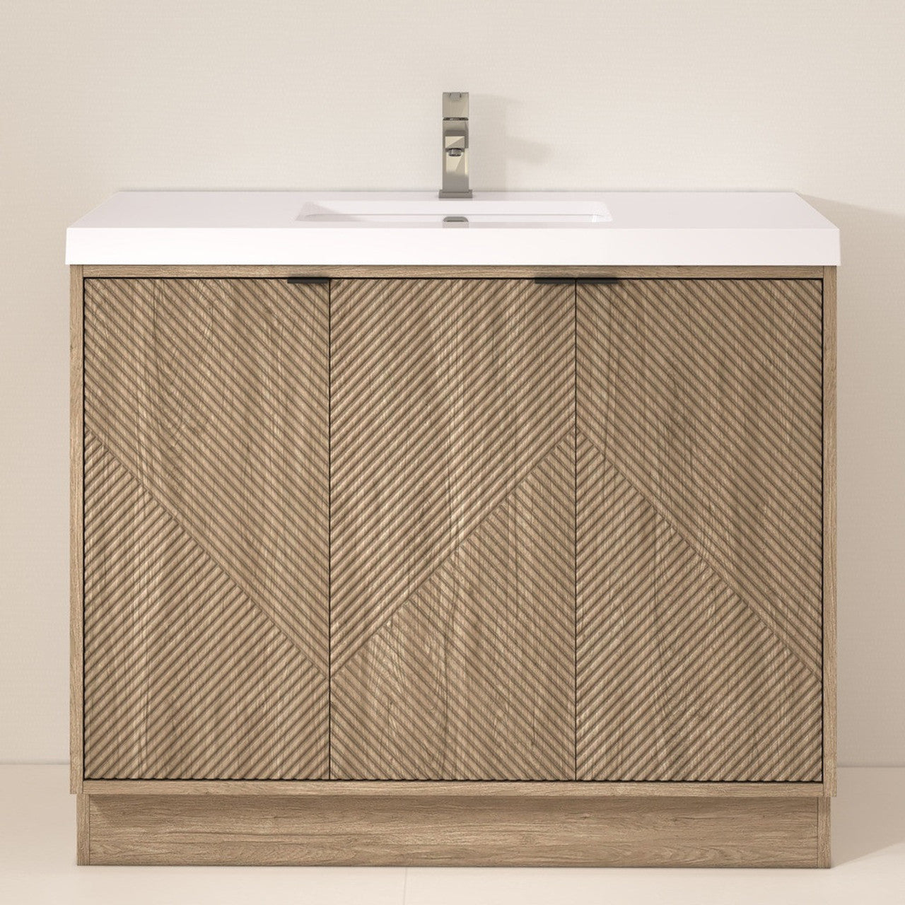 MT 42" Freestanding Modern Bathroom Vanity (Right Side)