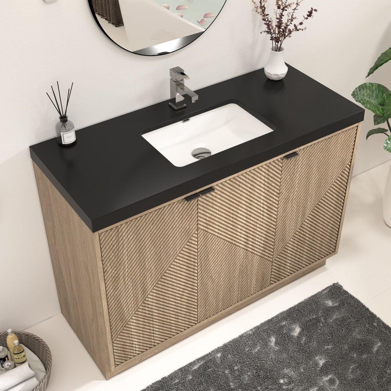 MT 48" Freestanding Modern Bathroom Vanity