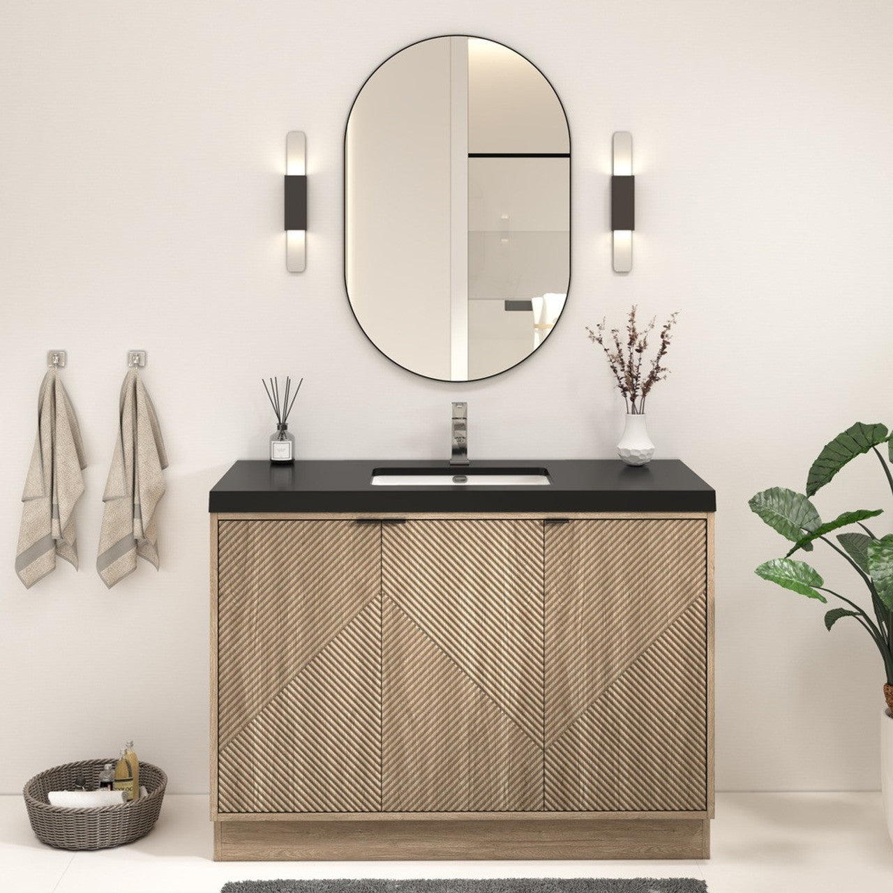MT 48" Freestanding Modern Bathroom Vanity