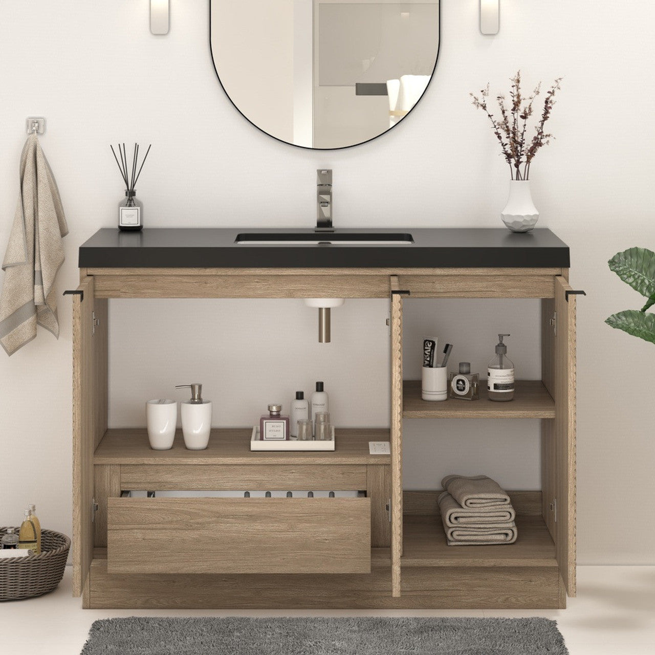 MT 48" Freestanding Modern Bathroom Vanity