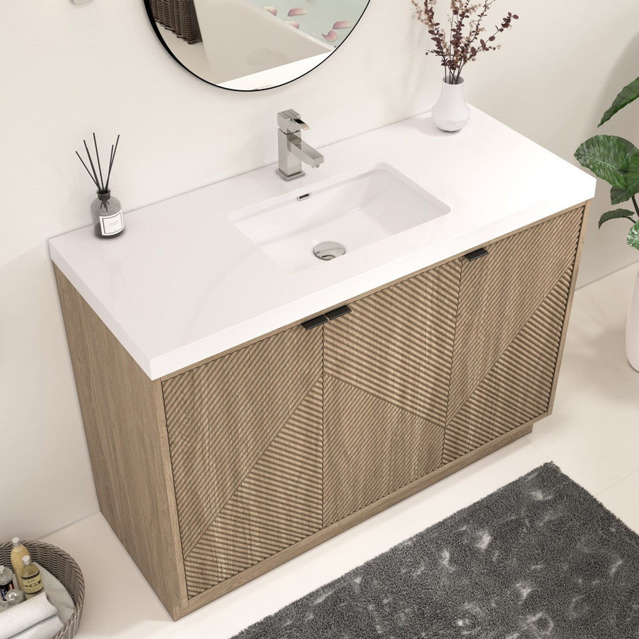 MT 48" Freestanding Modern Bathroom Vanity