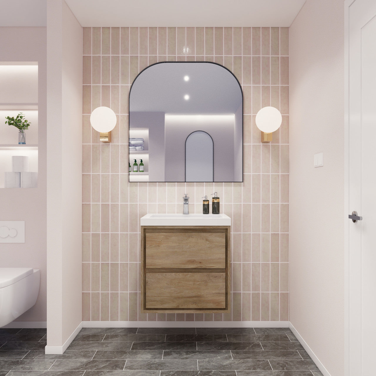MOM8 24" Wall Mounted Modern Vanity