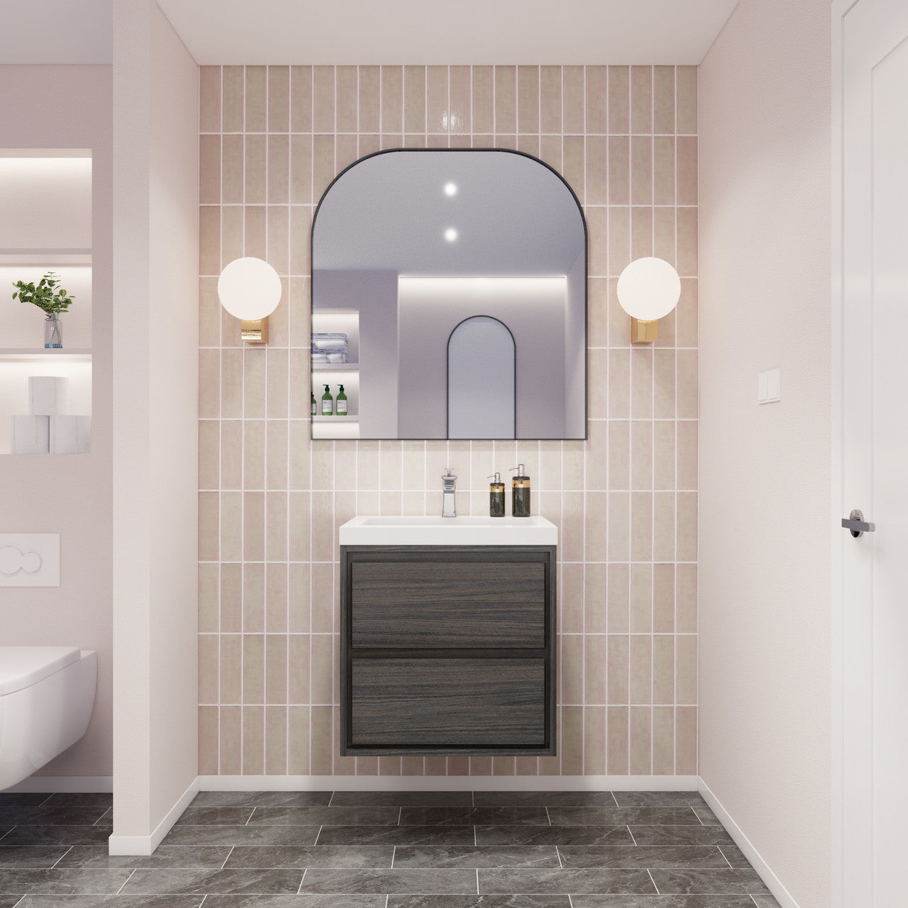 MOM8 24" Wall Mounted Modern Vanity
