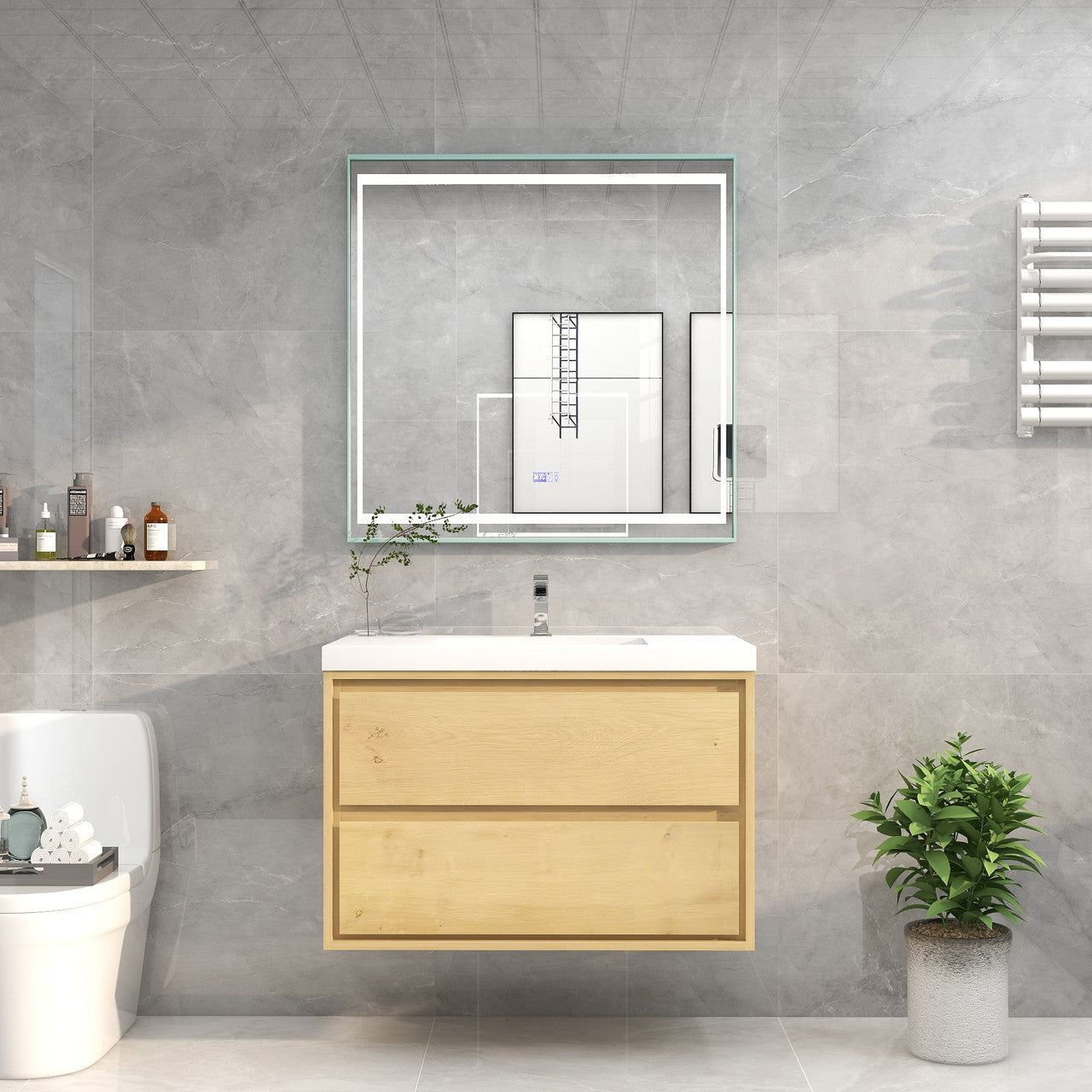 MOM8 36" Wall Mounted Modern Vanity