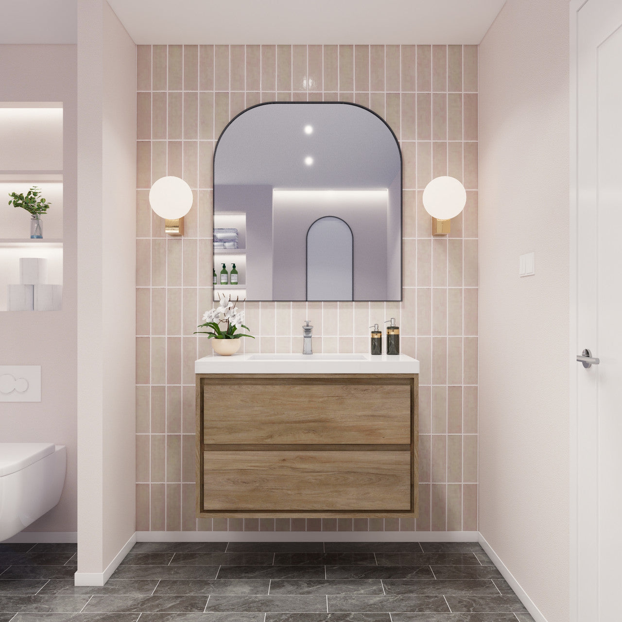 MOM8 36" Wall Mounted Modern Vanity