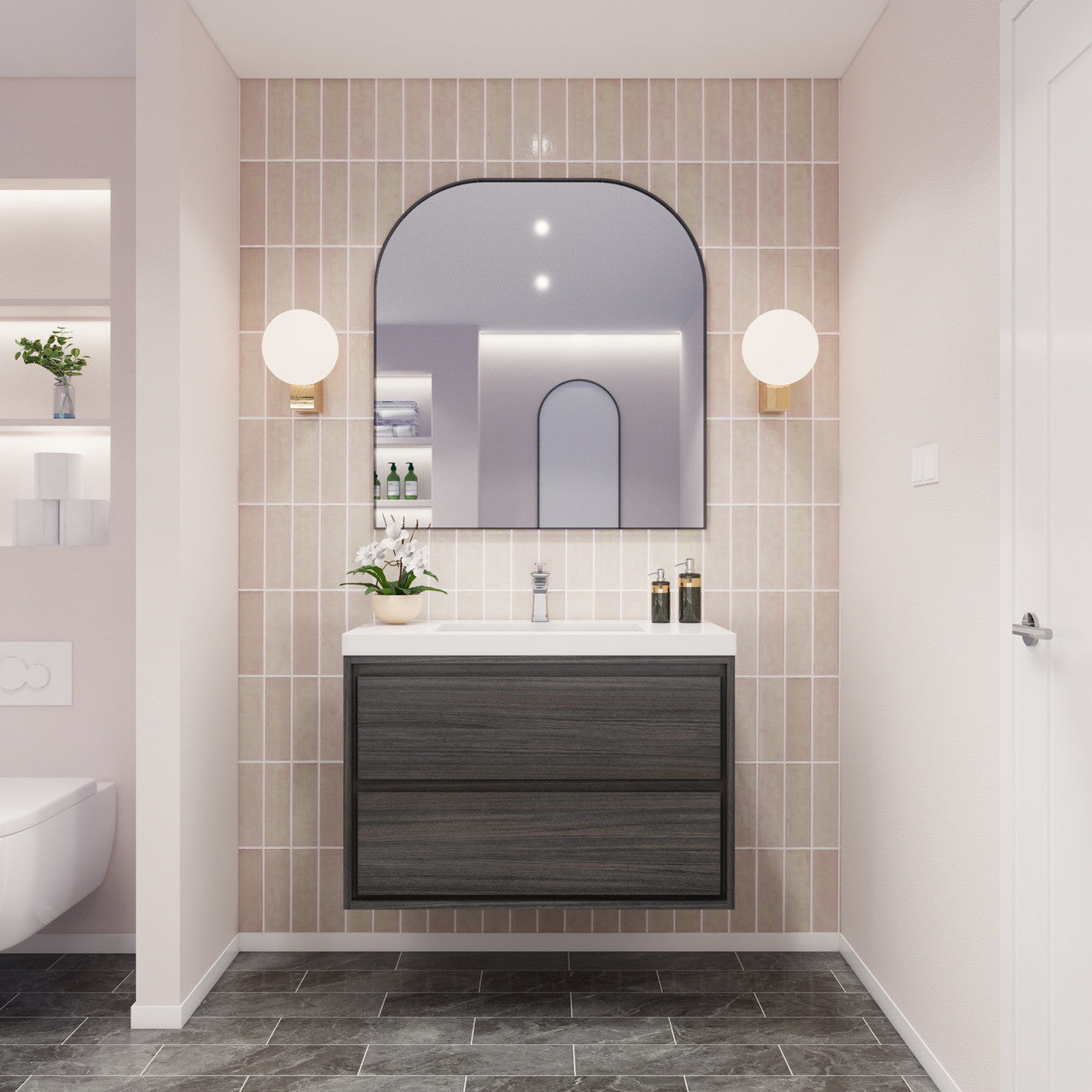 MOM8 36" Wall Mounted Modern Vanity