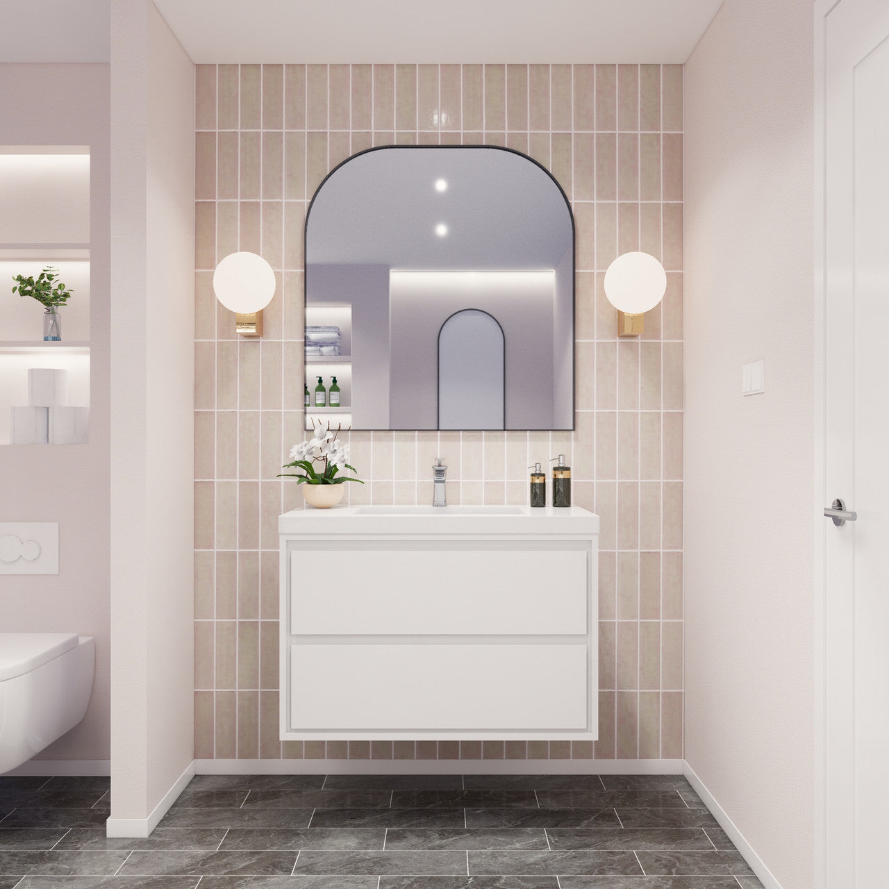 MOM8 36" Wall Mounted Modern Vanity