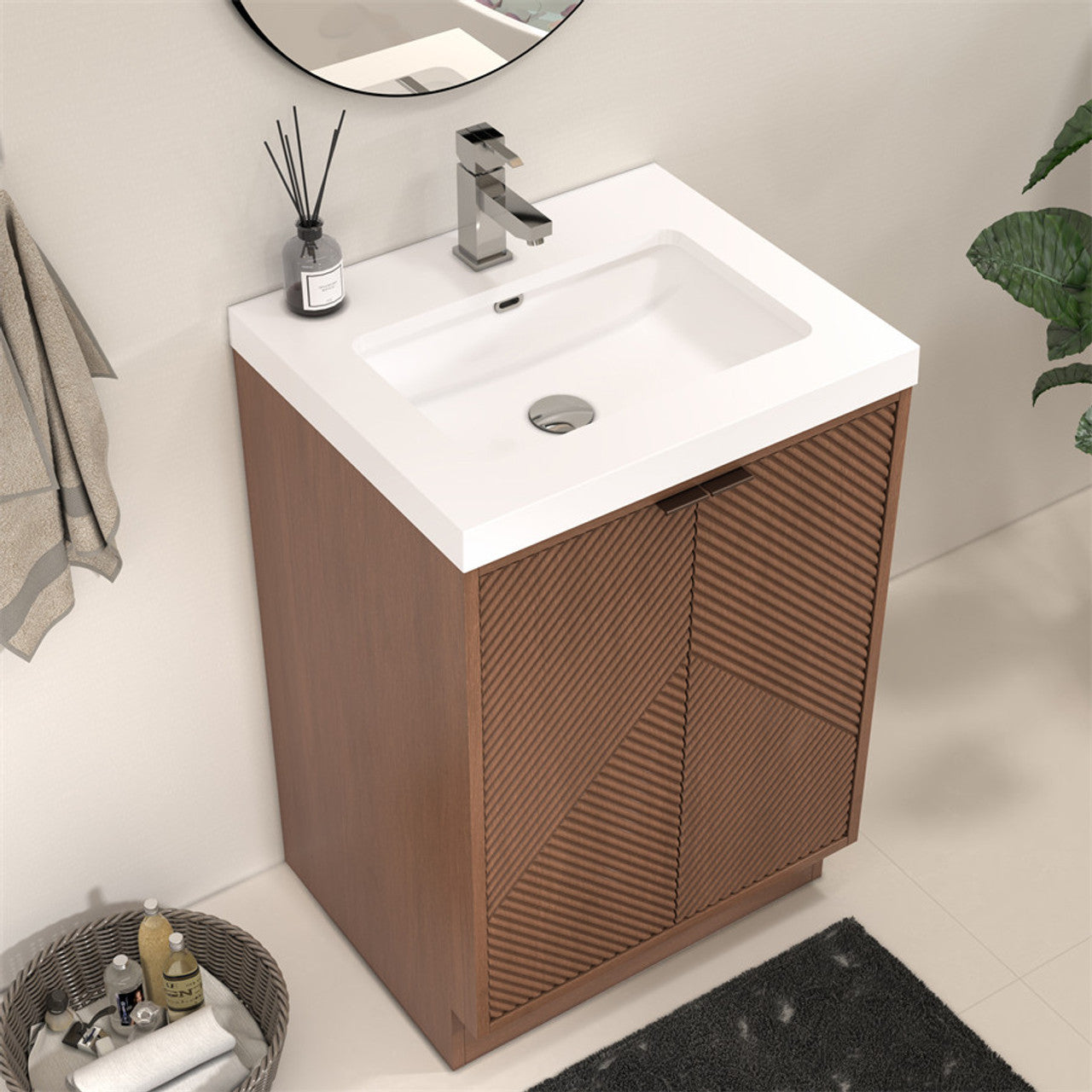 MT 24" Freestanding Modern Bathroom Vanity