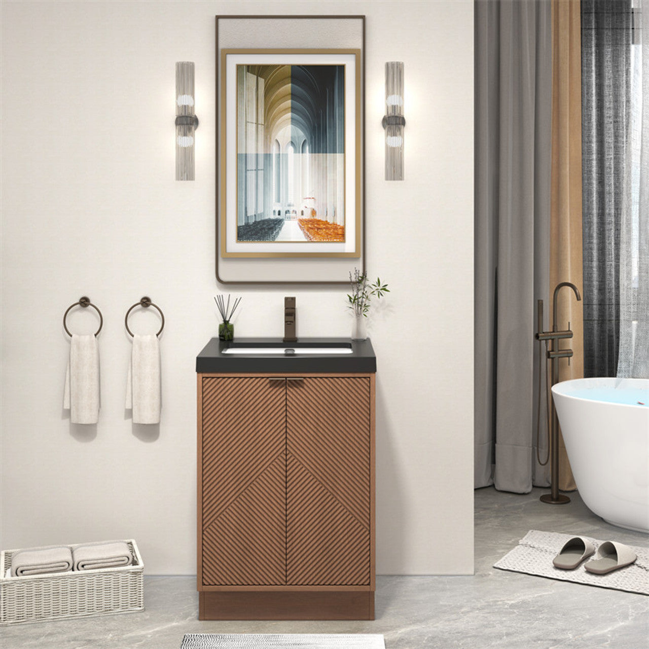 MT 24" Freestanding Modern Bathroom Vanity