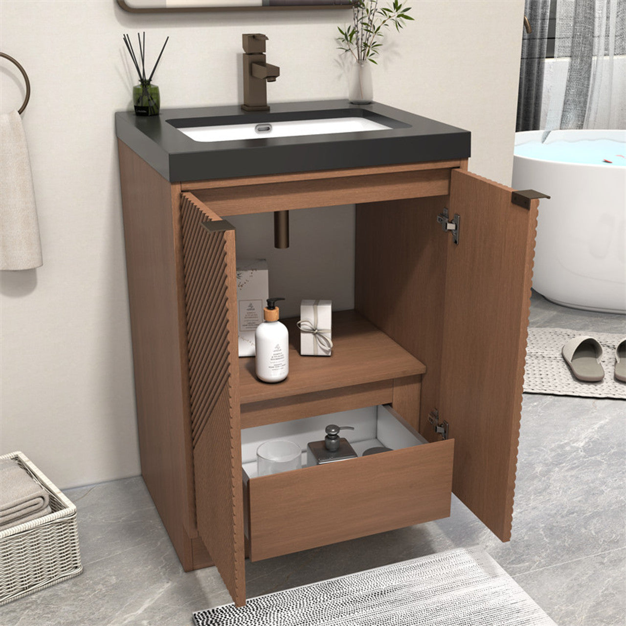 MT 24" Freestanding Modern Bathroom Vanity